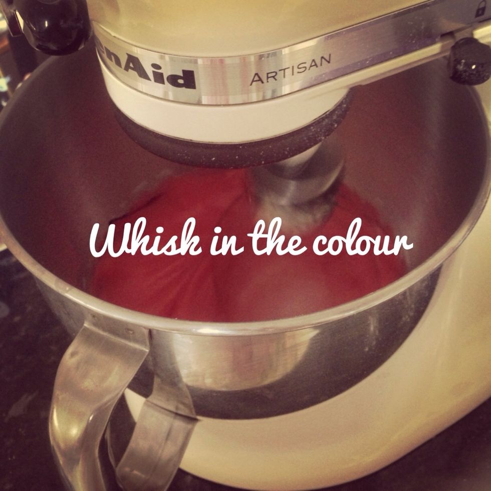 Whisk until you have stiff peaks!