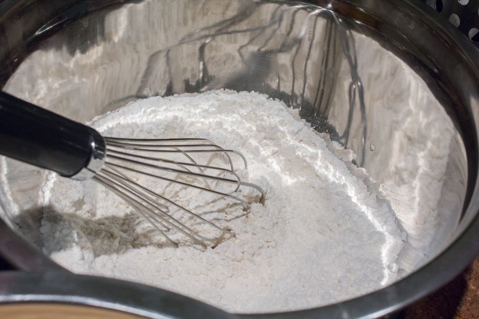 Whisk your dry ingredients together.