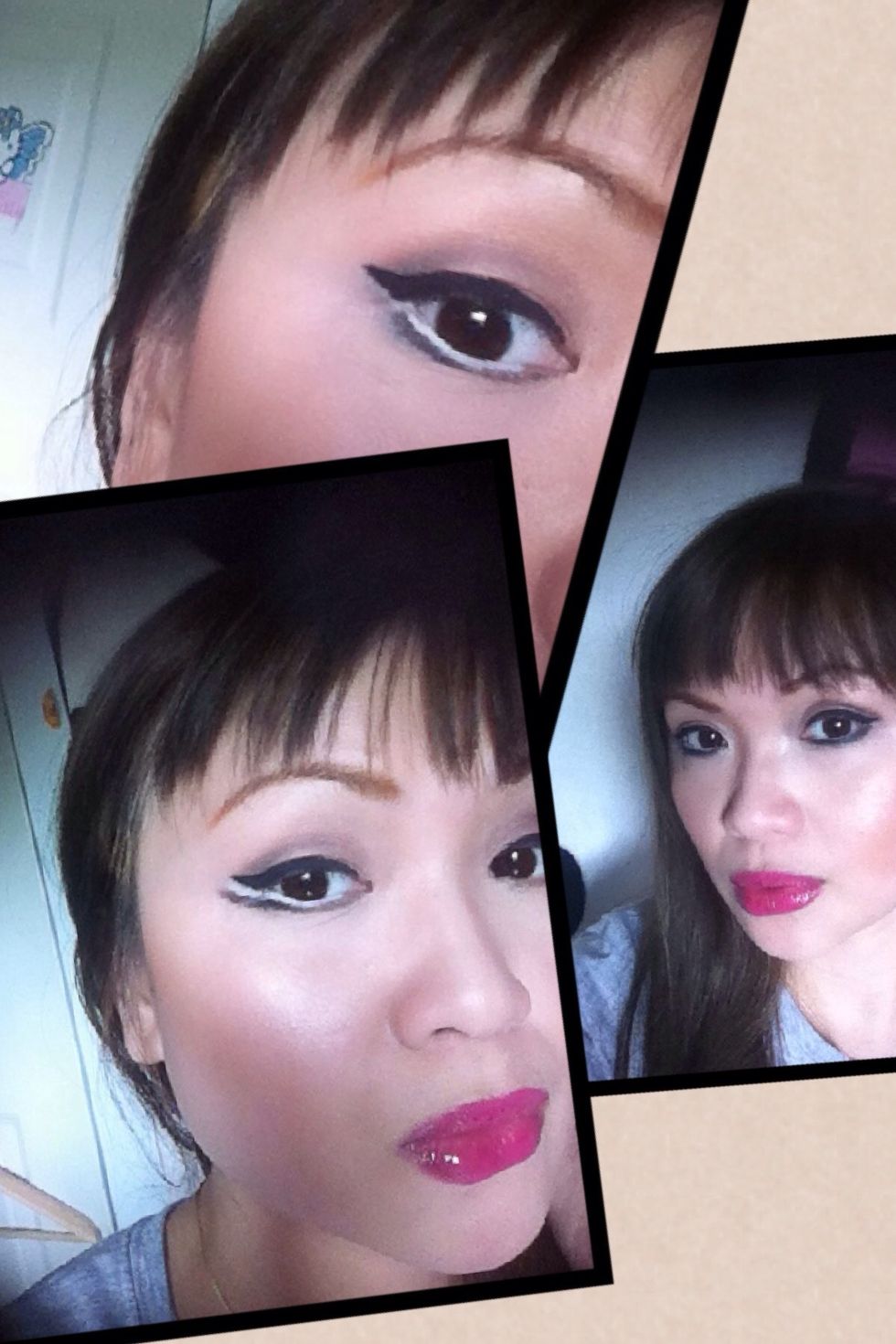 White liner without winging it out vs winging it out.