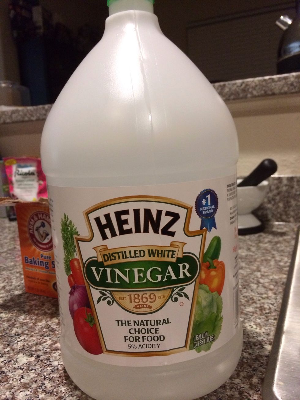 White vinegar is a natural disinfectant and is safe for pets in moderation (especially when diluted).