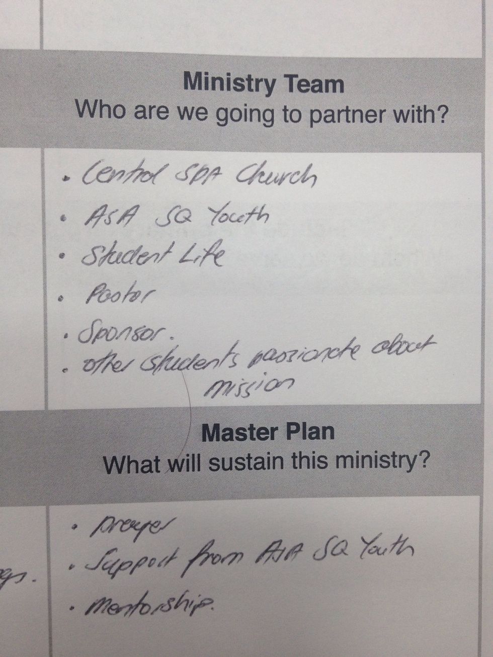 Who are you going to partner with? (Ministry Team)