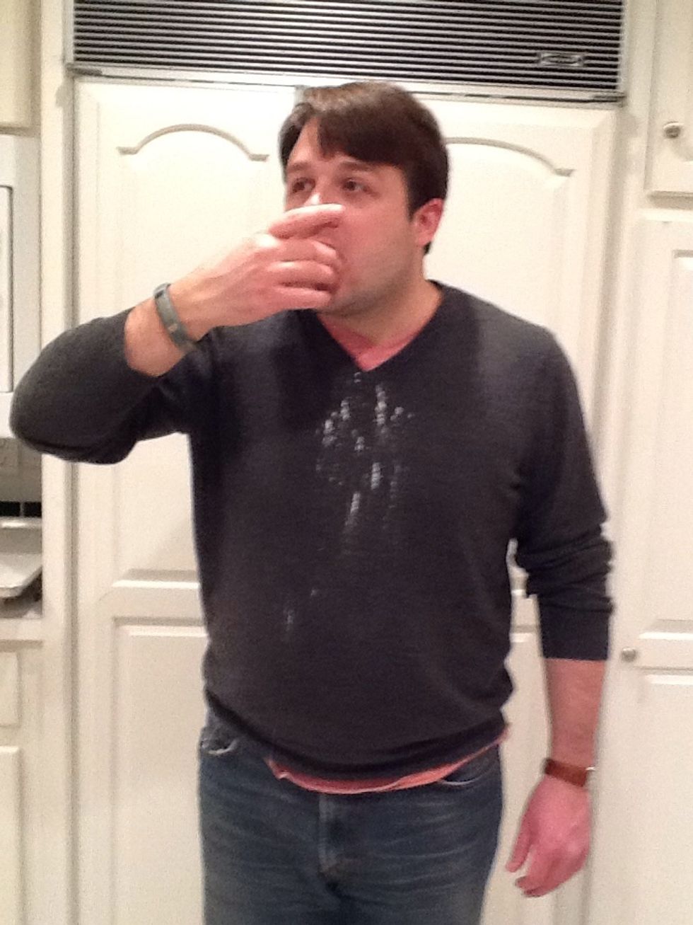 Who is this guy? I don't even know him. Is that a cashmere sweater?