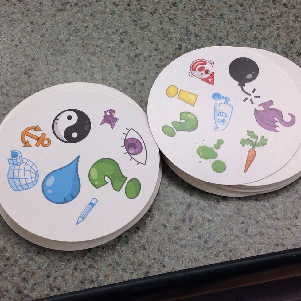 Whoever has the most cards at the end wins.