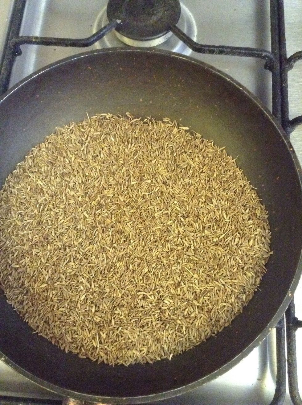 Whole cumin roasted it and then grind till powder form