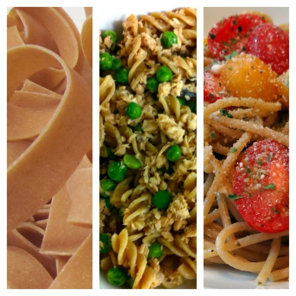 Whole wheat pasta is less processed than white pasta and therefore has more bran and fibre. This is again easier for your body to digest and its packed with vitamins and nutrients. Definitely worth it