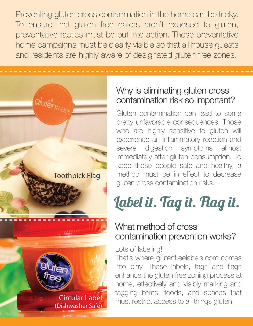 Why is eliminating gluten cross contamination risk so important? What method of cross contamination prevention works?