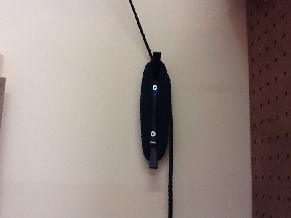 Will be used to hold excess rope.