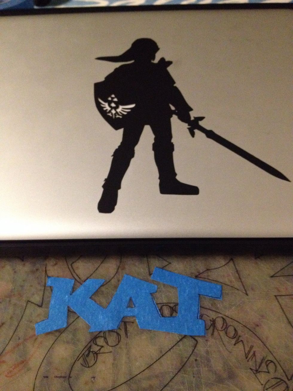 Will be using my daughters laptop for sticker placing