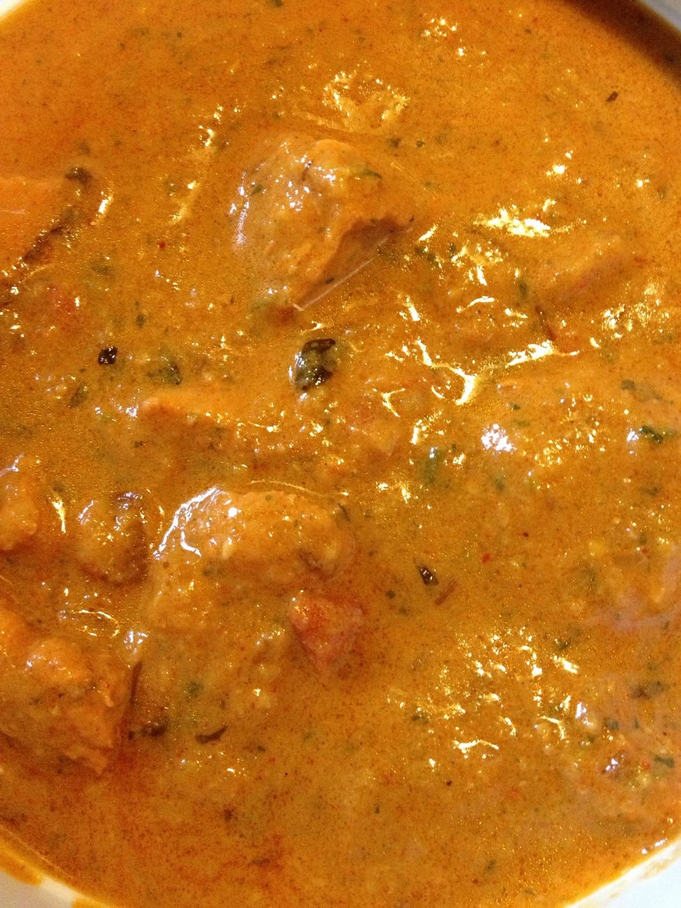 Will look like this nice , spicy and buttery yum yum my fav indian dish