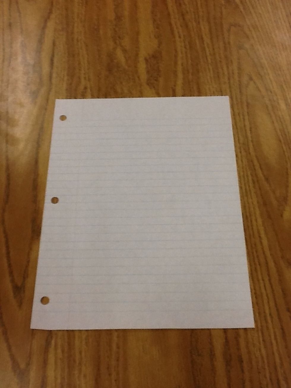 Will need a piece of paper