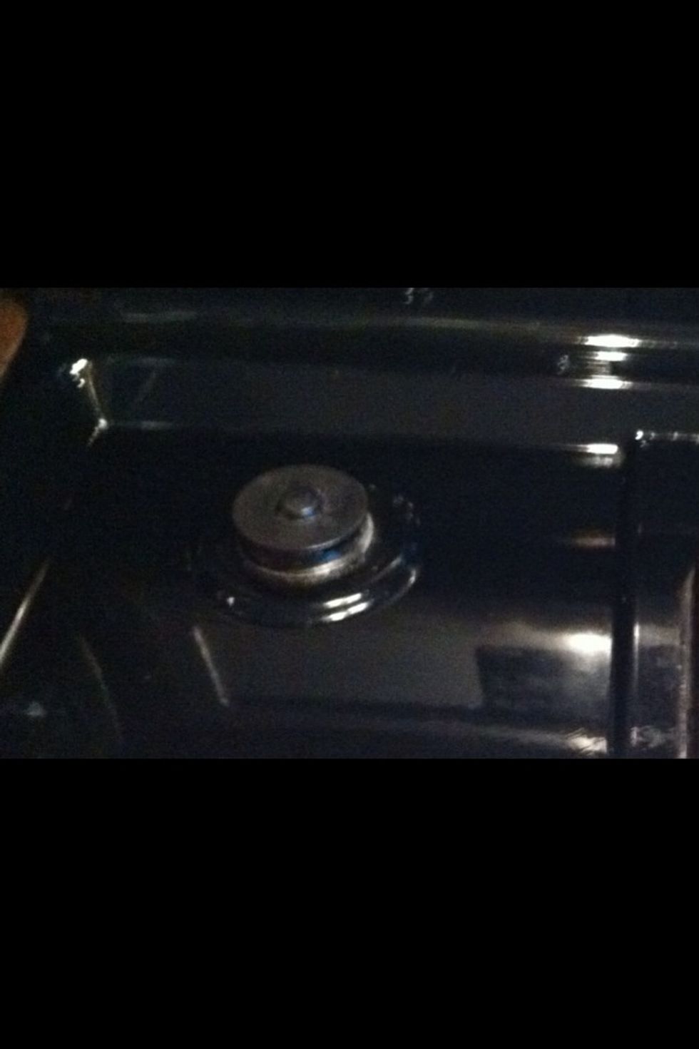 Wipe entire top except the burners.