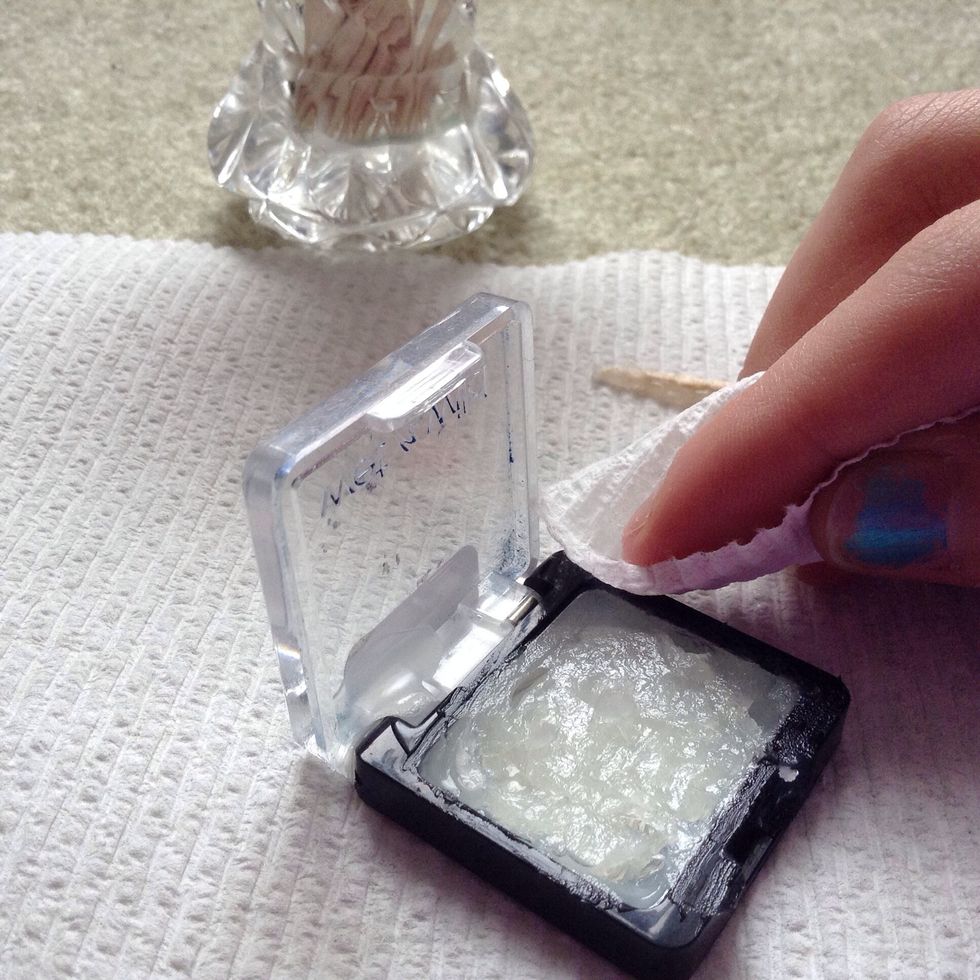 Wipe off Excess amounts on the sides