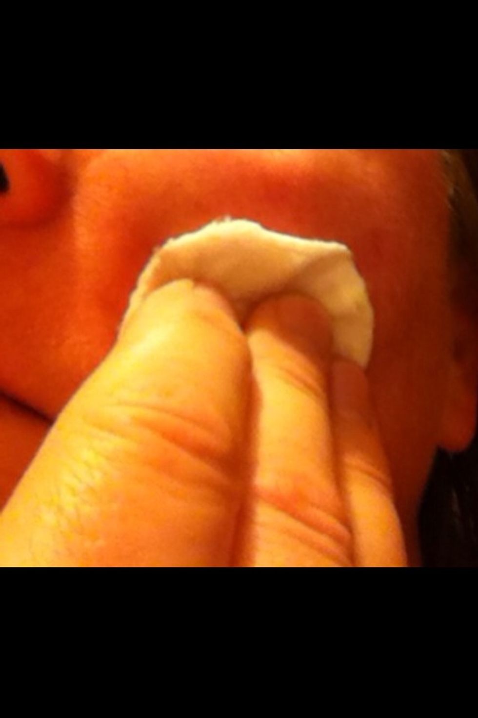 Wipe over face and neck to cleanse.