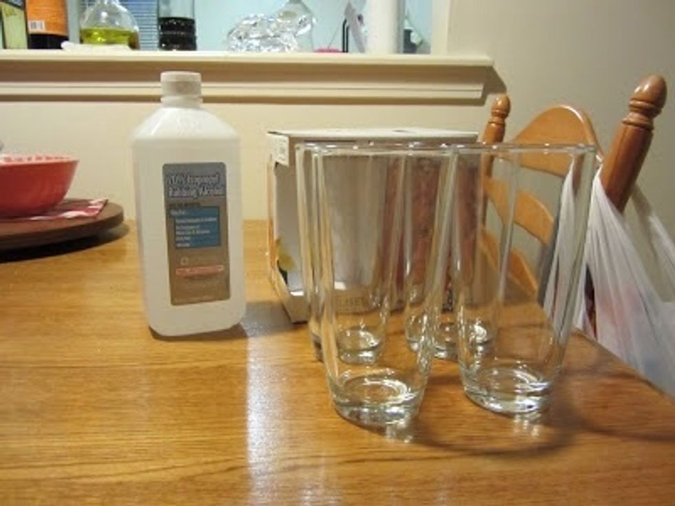 Wipe the glasses down with rubbing alcohol and let dry.