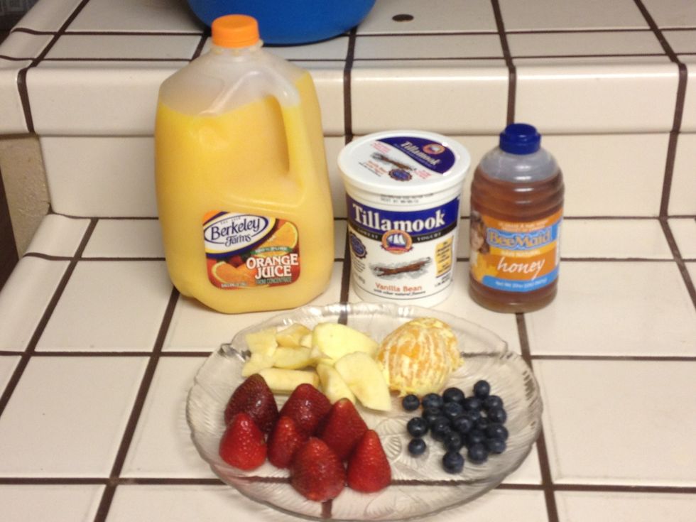 Wipe your area clean where your working. Your ingredients cut clean and fresh
