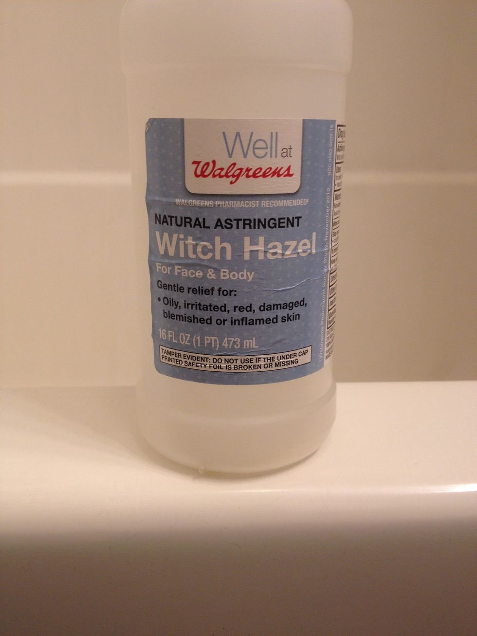 Witch hazel is a natural astringent that helps break down oils and it also soothes inflamed skin due to breakouts