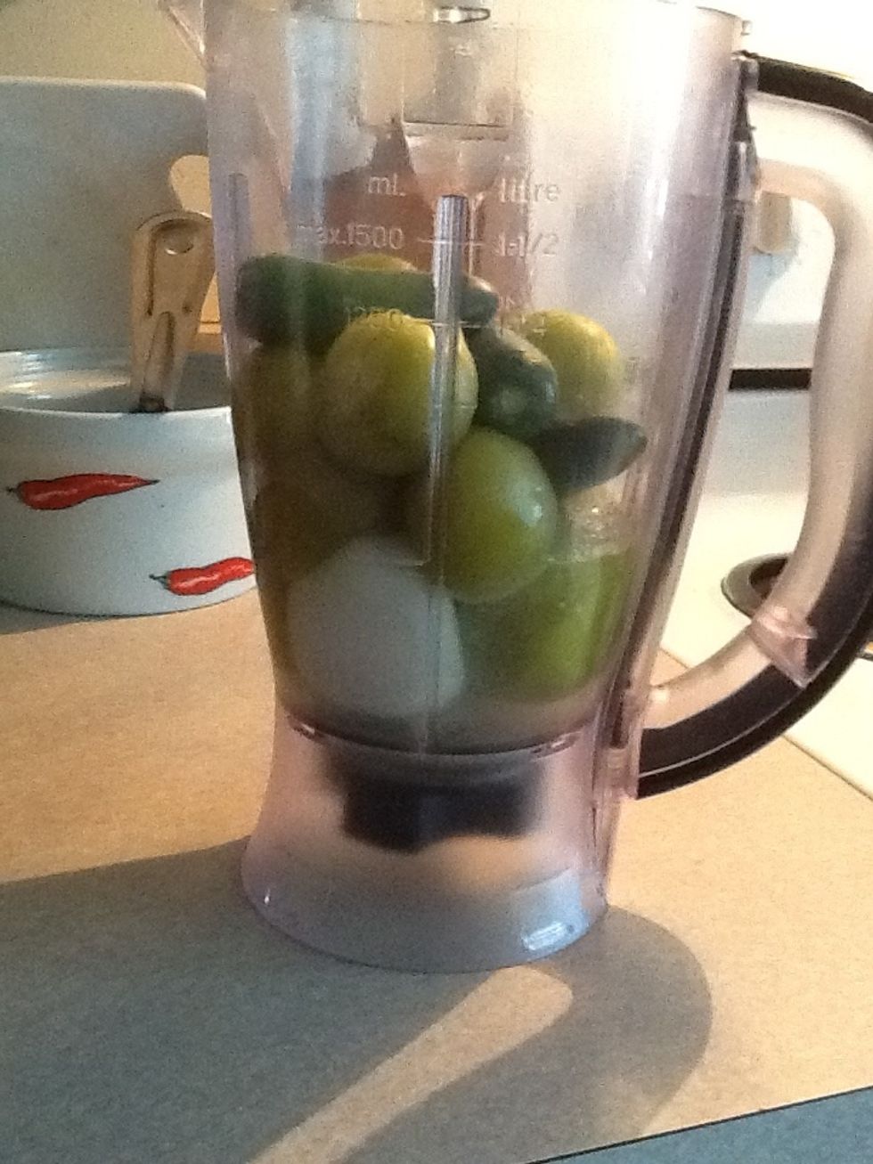 With a little water like this and blend