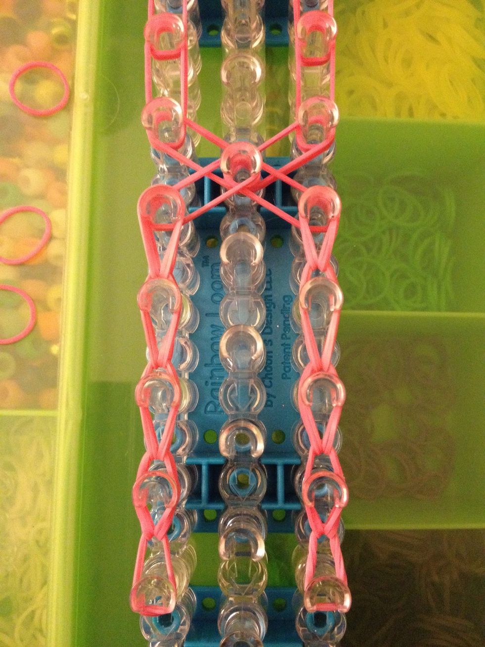 With both side done it's time to work our way to the center.