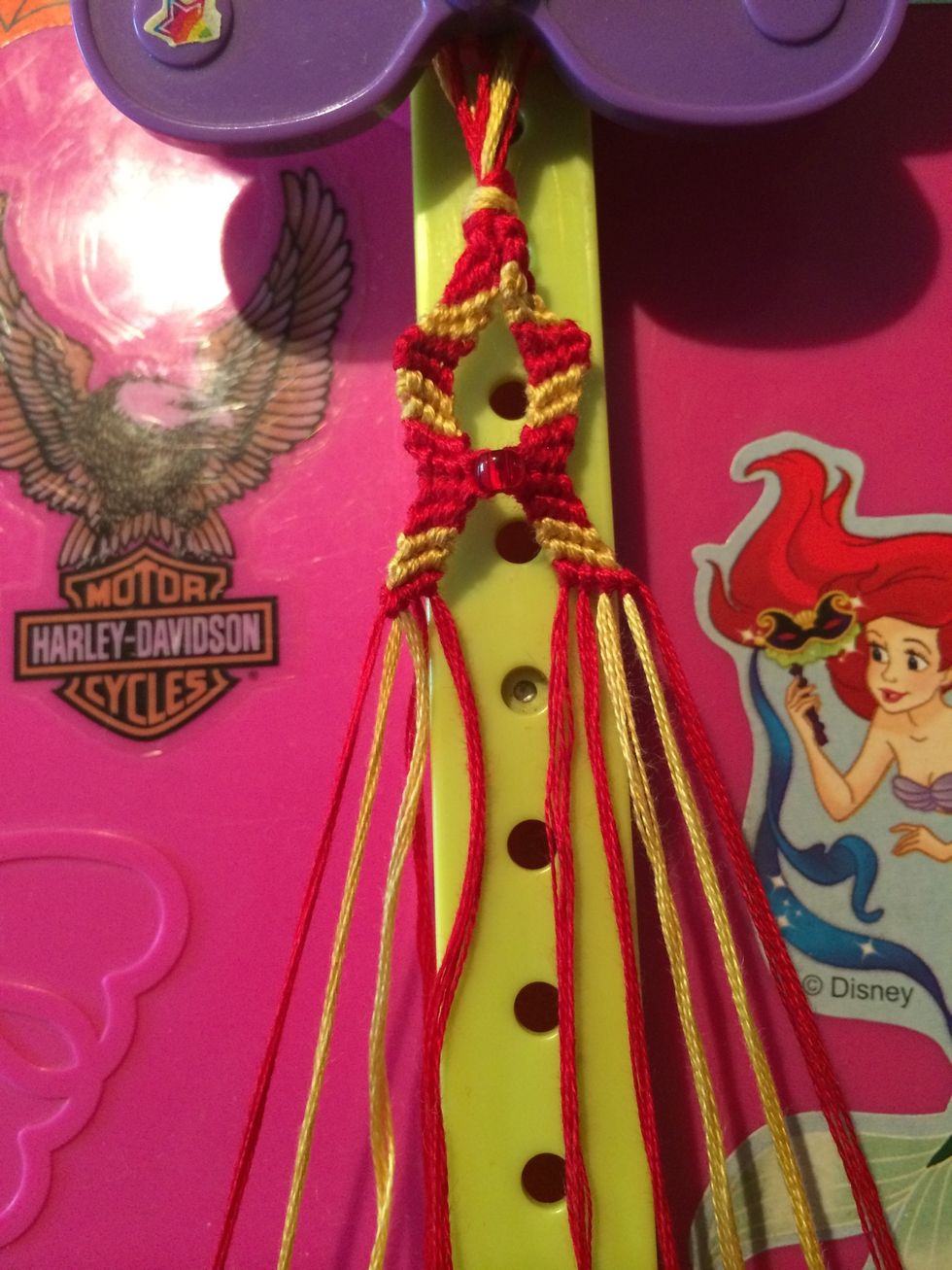 With both Zigs done on each side it's time to do the Zags. Again you can start with whatever side you like.