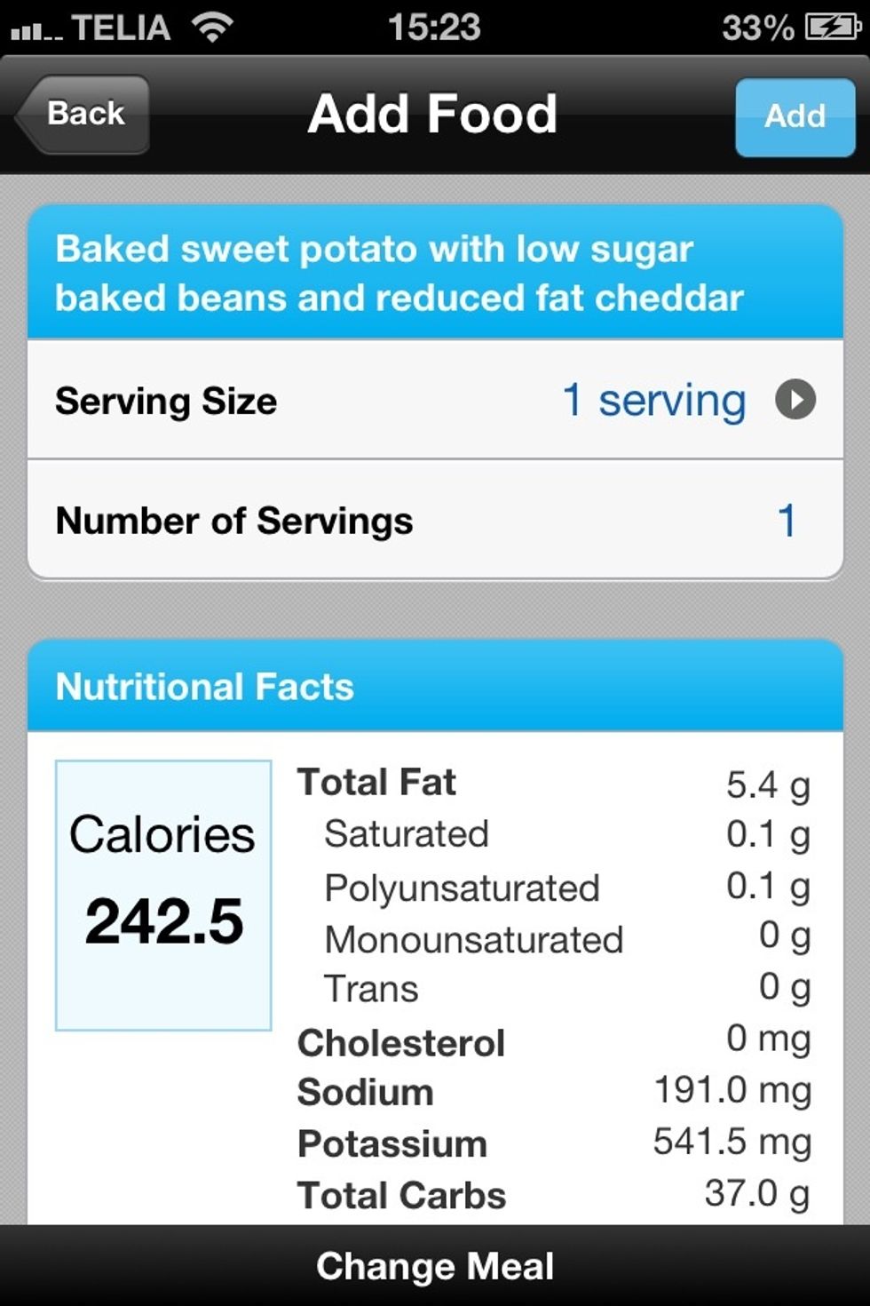 With less than 1/3 of the fat content & 1/3 of the calories switch to sweet potato & low sugar baked beans. This is with low fat mature cheddar you can swap for fat free cream cheese at 20cal per tbsp