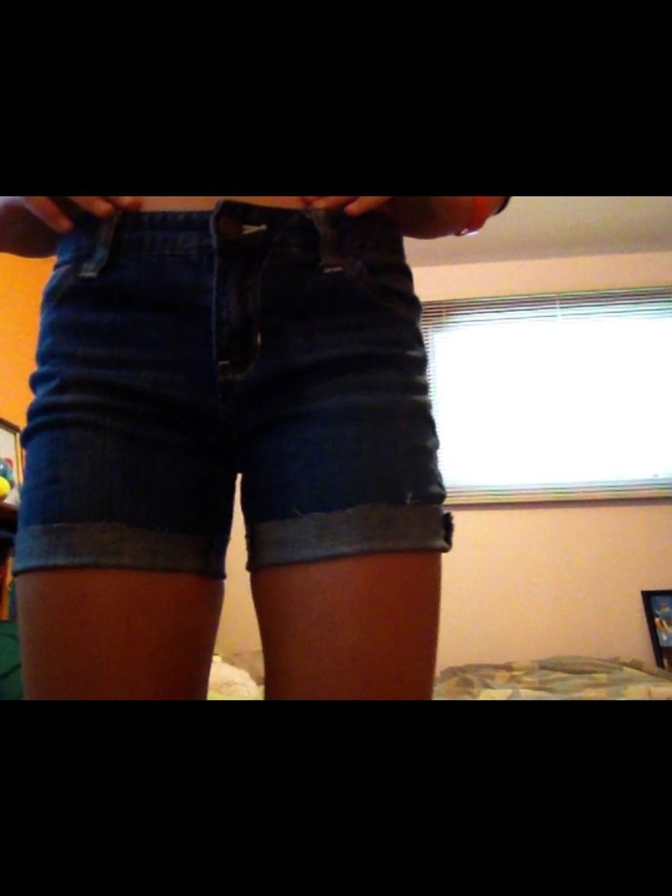 With one roll. This way the frayed part won't be as obvious!