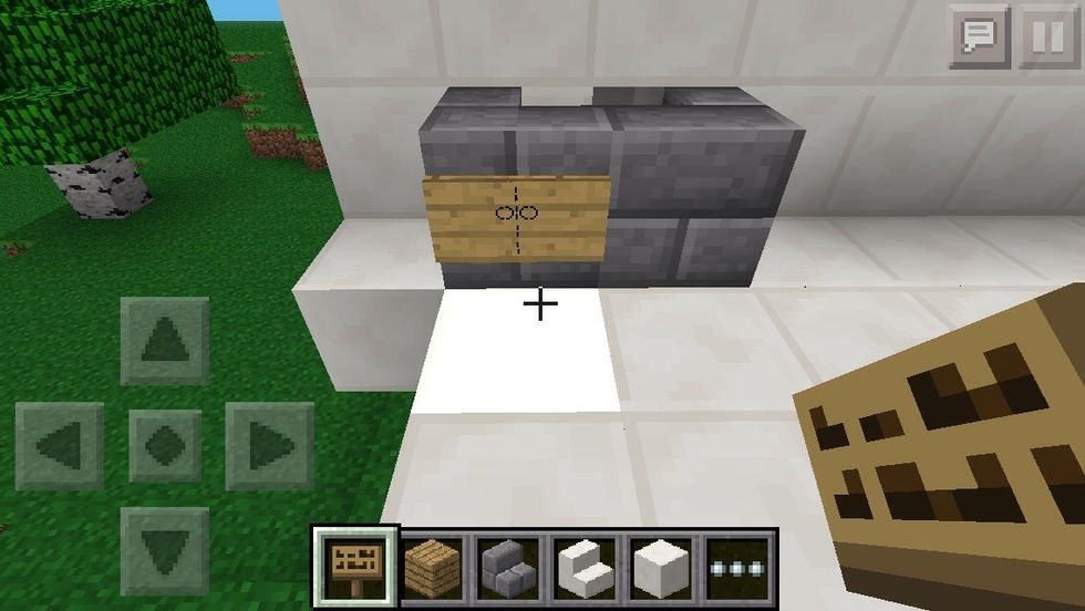 with text that looks like a cabinet