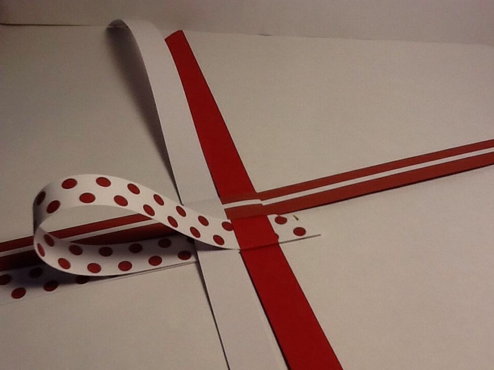 With the last one you fold it under the first one you folded