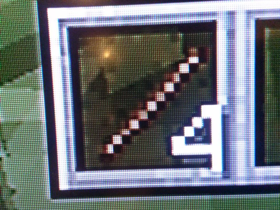 With the oak wood planks make 4 sticks.