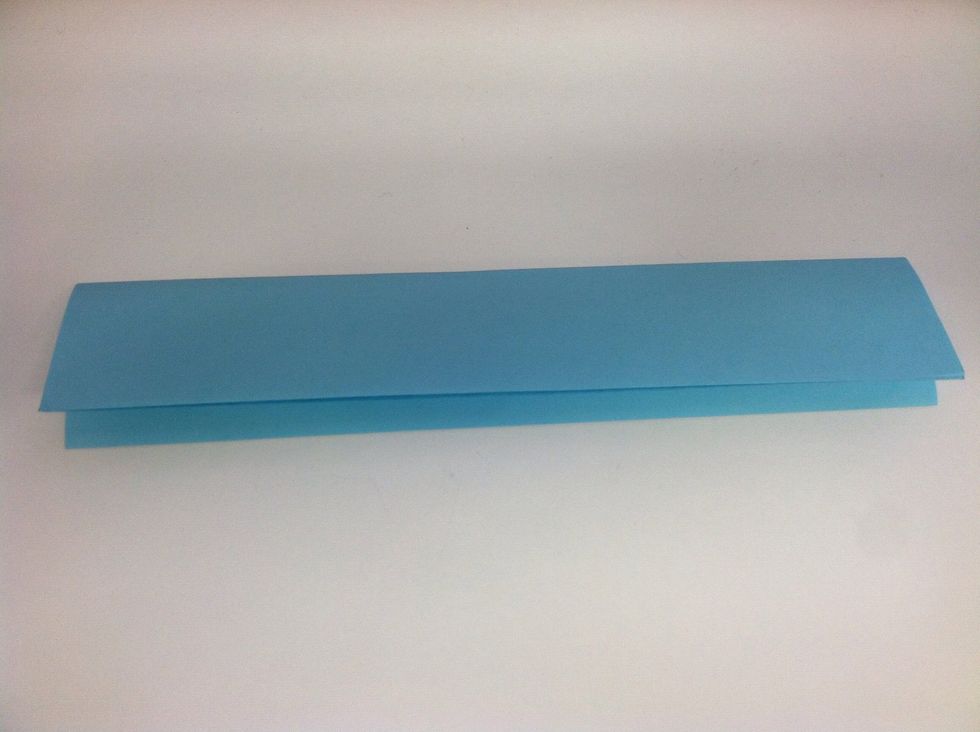 With the open side at the bottom, fold length-wise again.