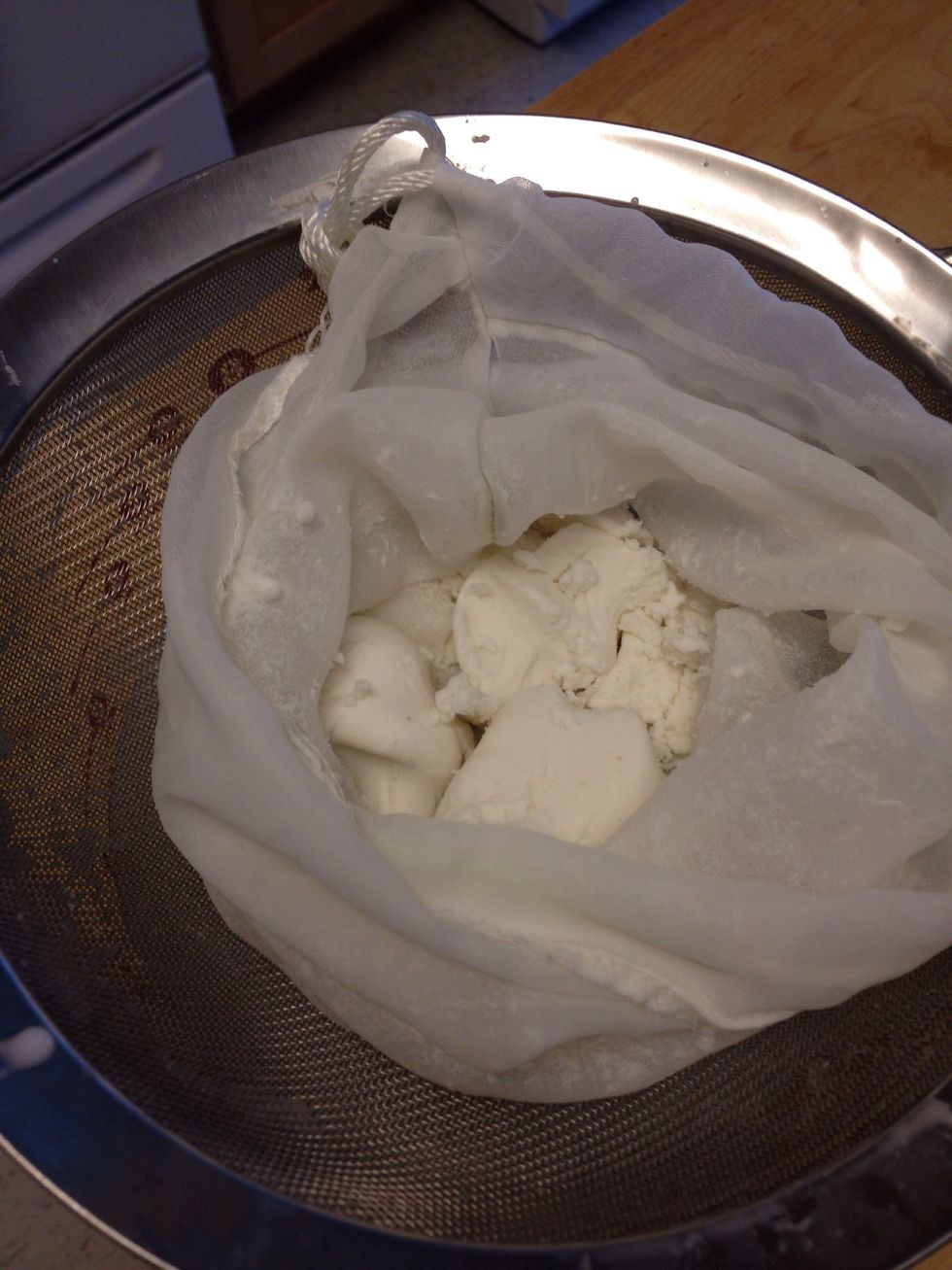 With the pulp that is left, you can discard or dry it to make almond flour.