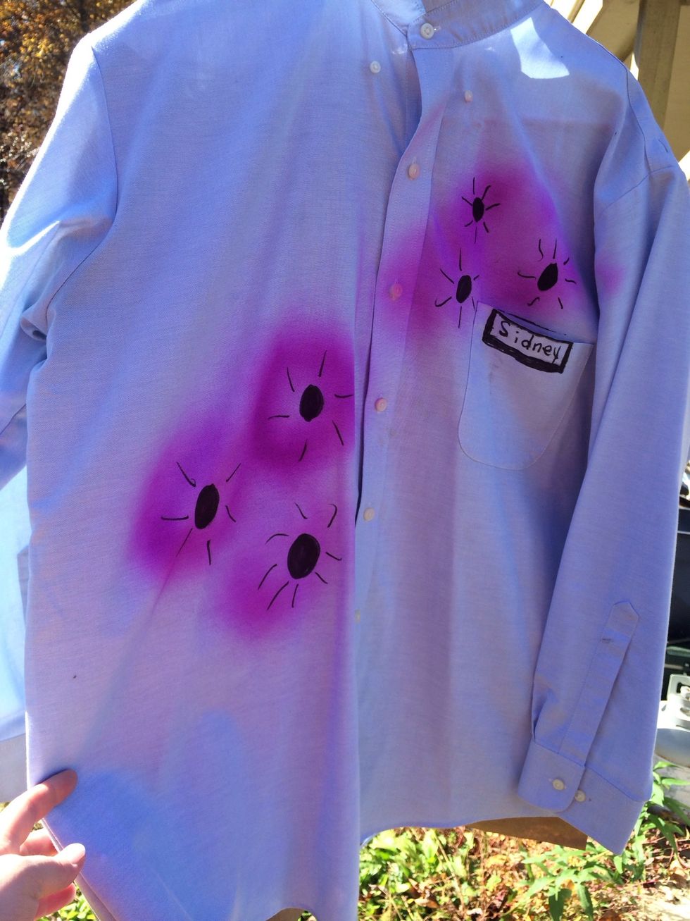 With the purple I enhanced my bullet holes.