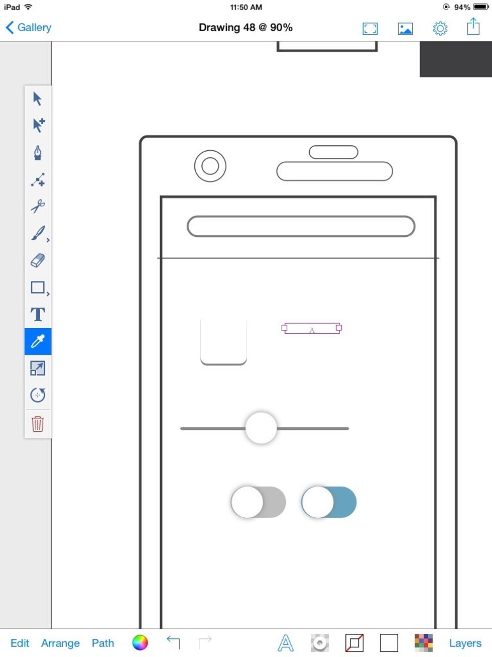 With the text selected, you can sample the 50% grey box with the Color picker.