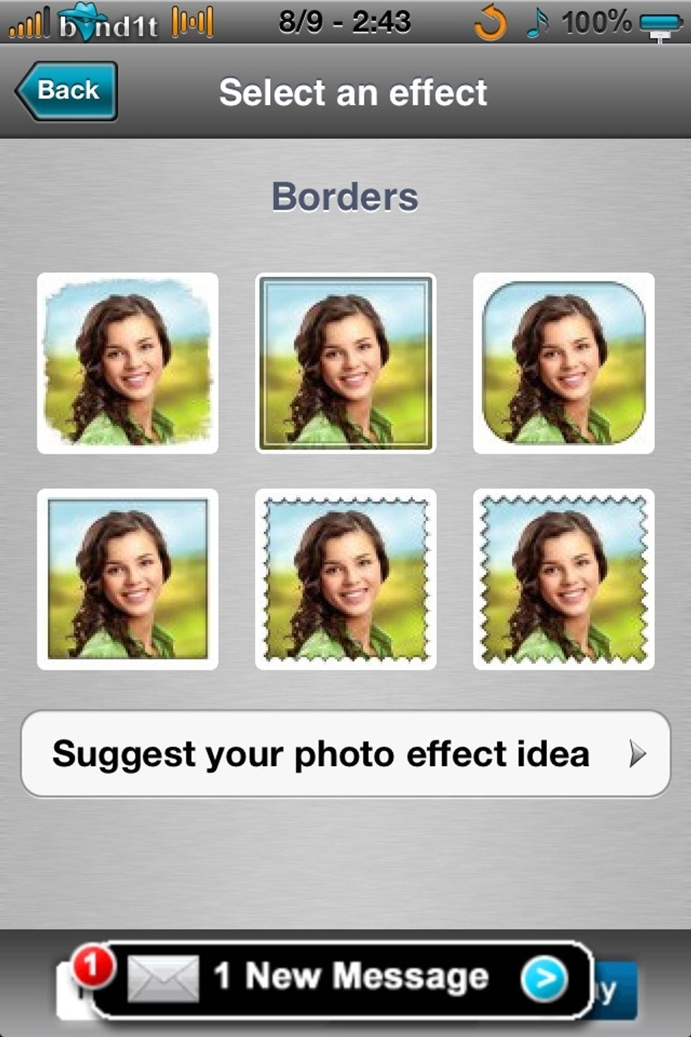 With this app you can add any effect                 Such as borders
