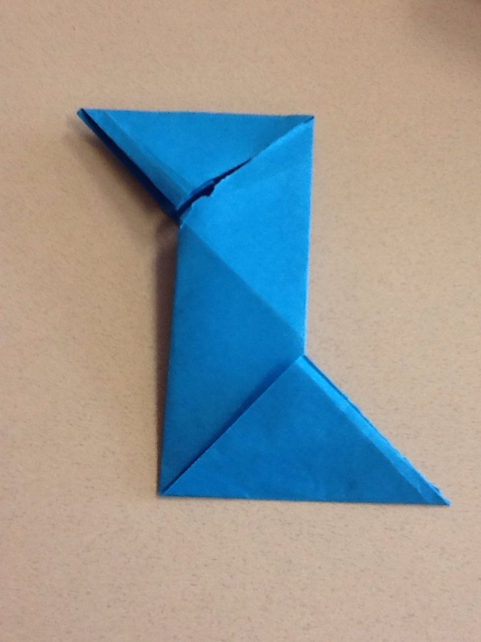 With what you have done, it should look like a weird Z, or you did it wrong.