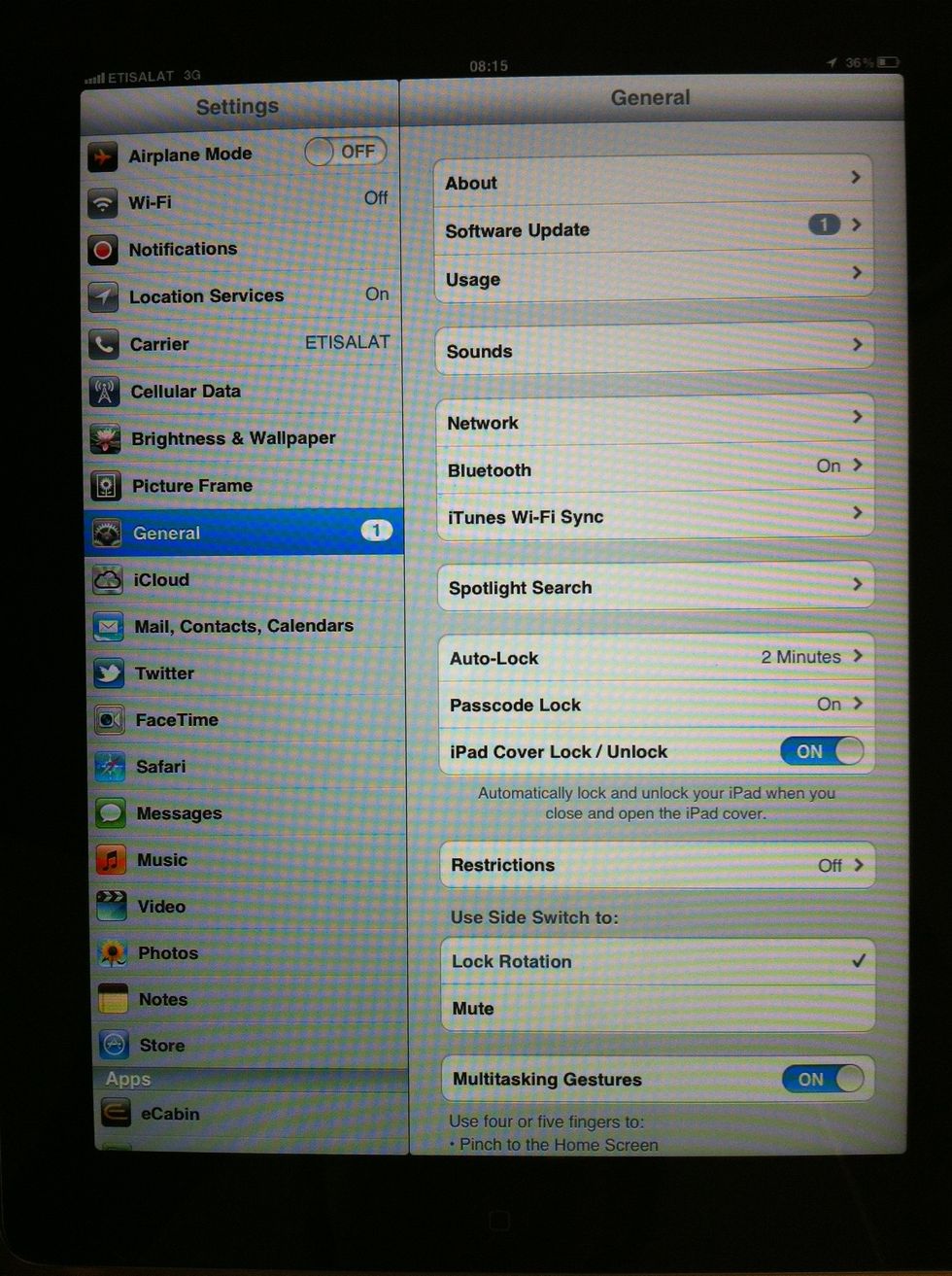 Within Settings, go to Cellular Data
