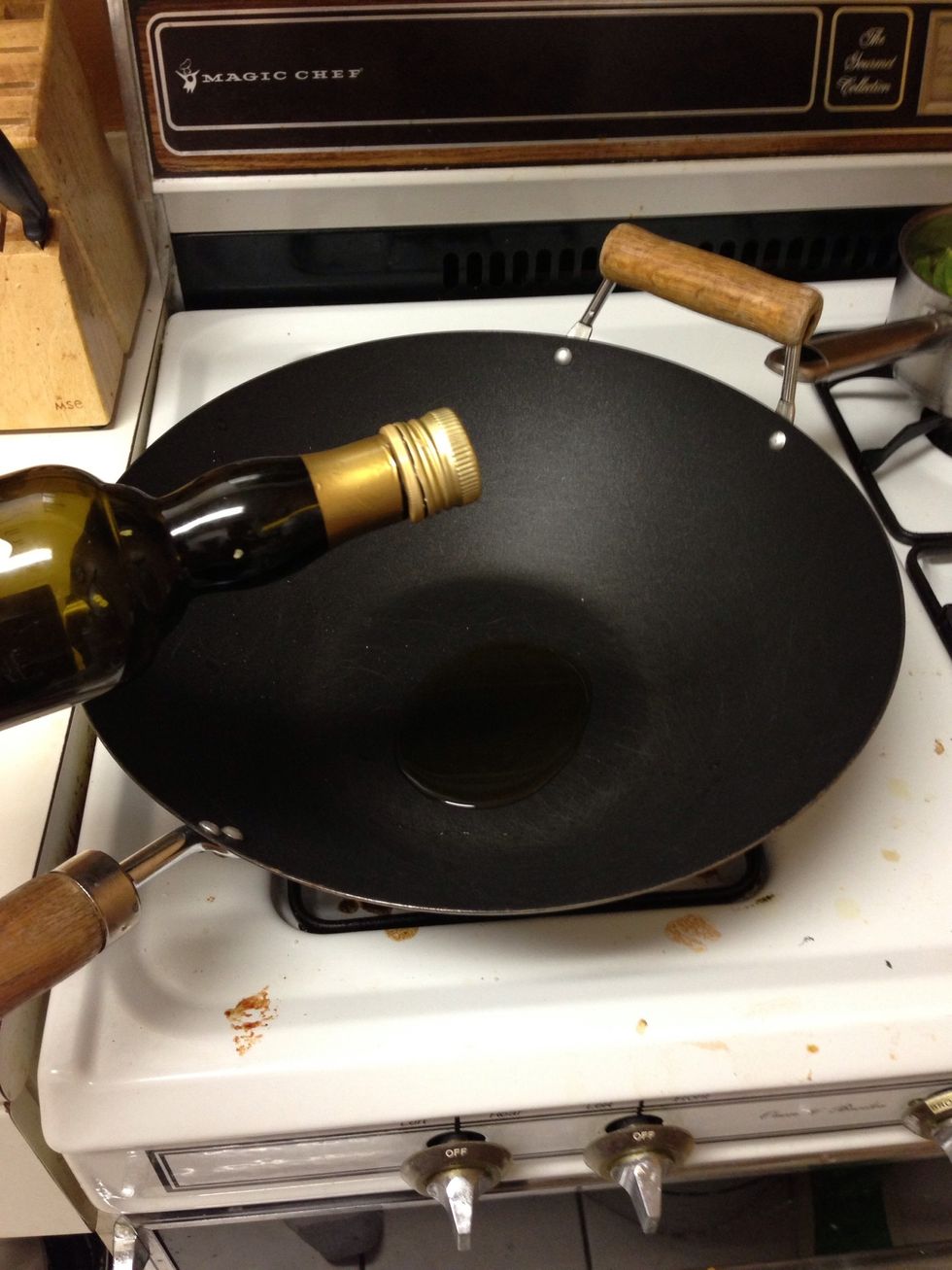 Wok- 2 tablespoon olive oil