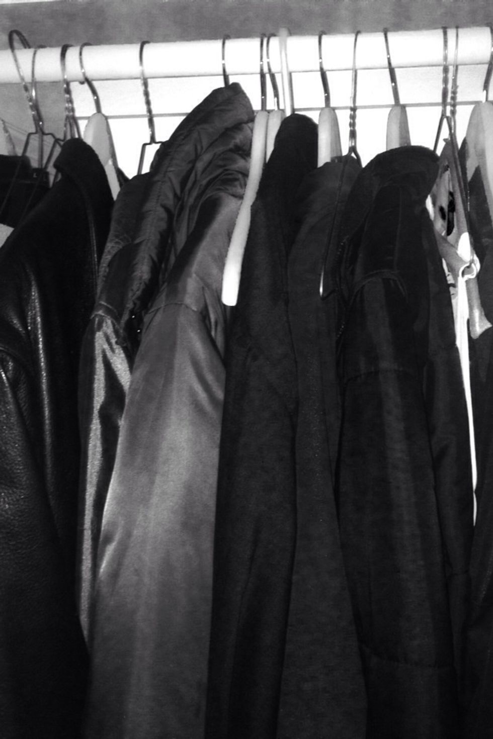 Wooden hangers are generally a little bigger because they are more structured. They are also typically curved a little which make them take up even more space.