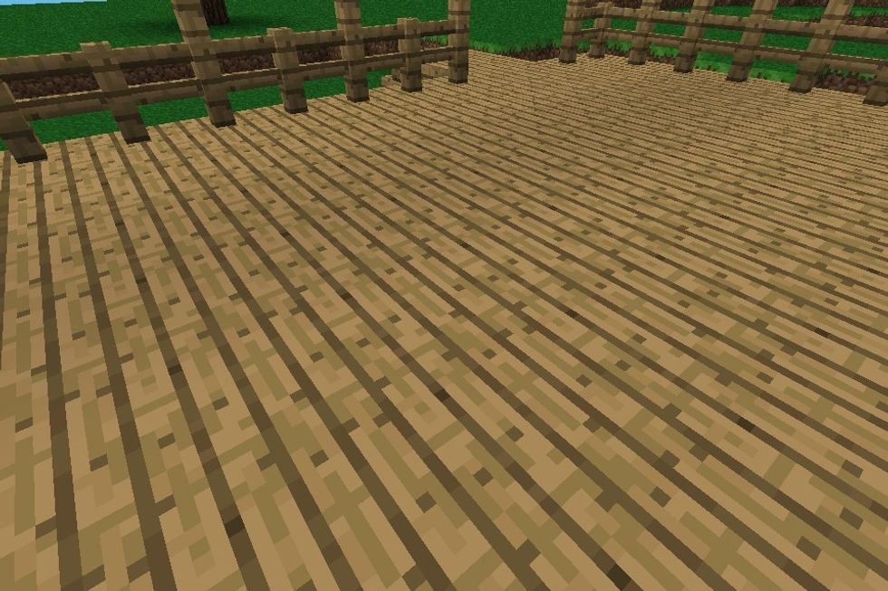 Wooden planks as the floor