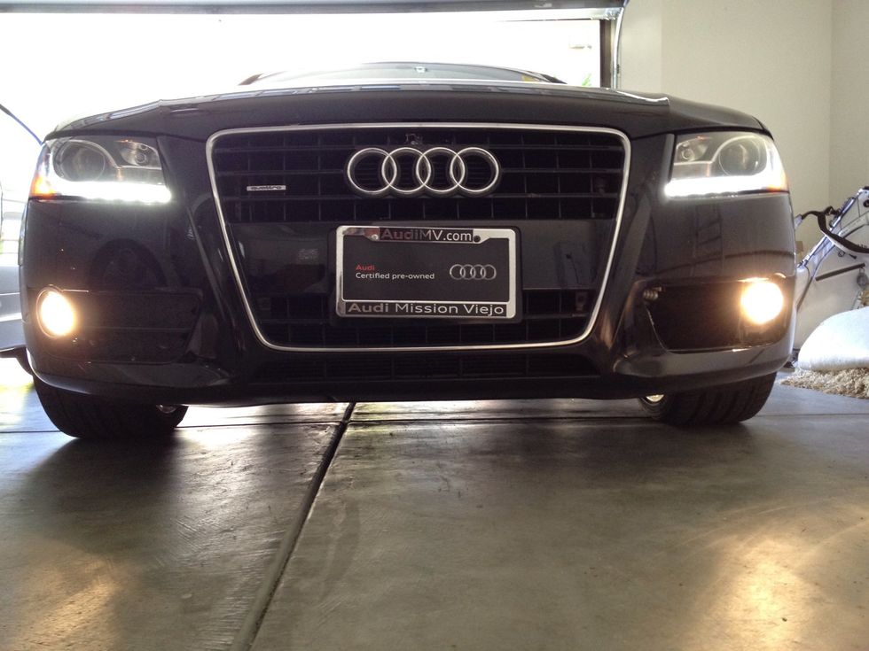 Woohoo, now the light is in! BUT NOT SO FAST! We still need to adjust the fog light so (A) it points in the correct direction and (B) so we don't blind anyone with our new light.