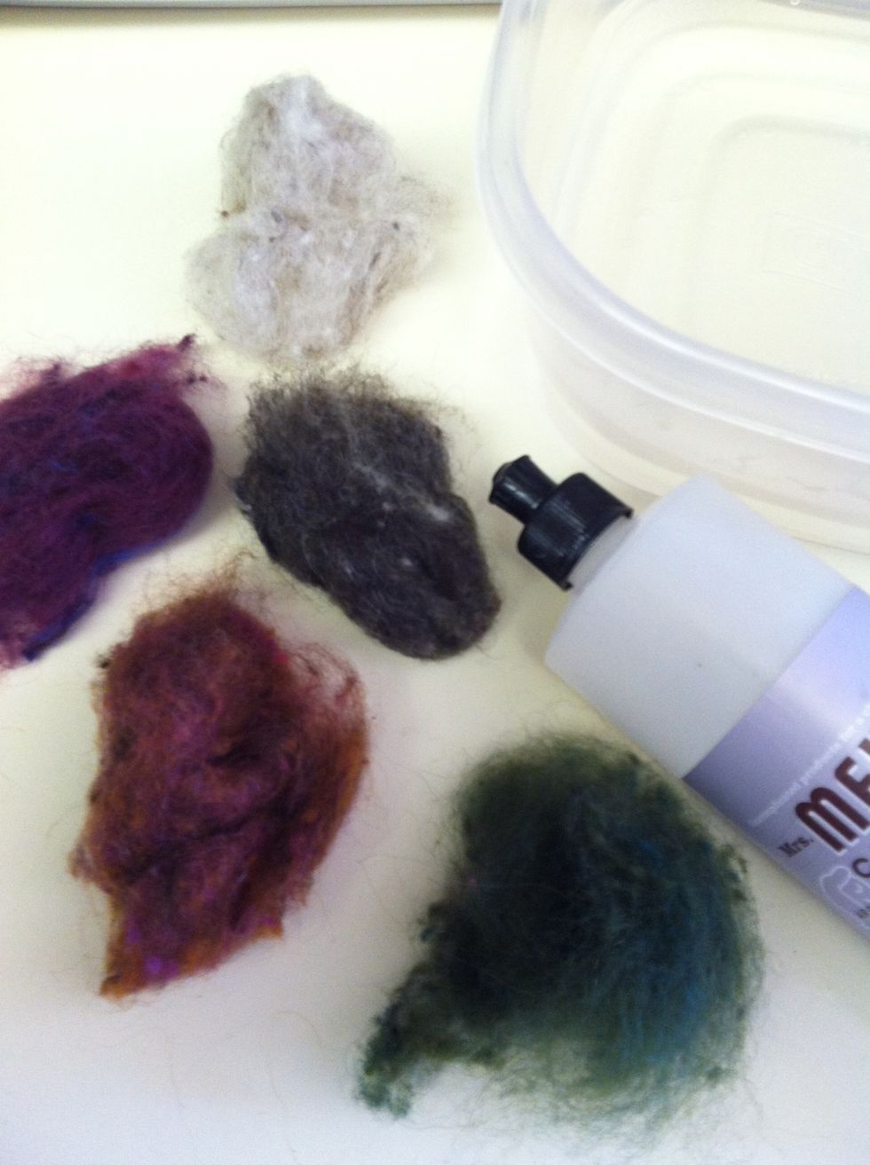 Wool roving is needed for the felted beads. Roving can be found at yarn shops or anywhere that carries spinning supplies. .