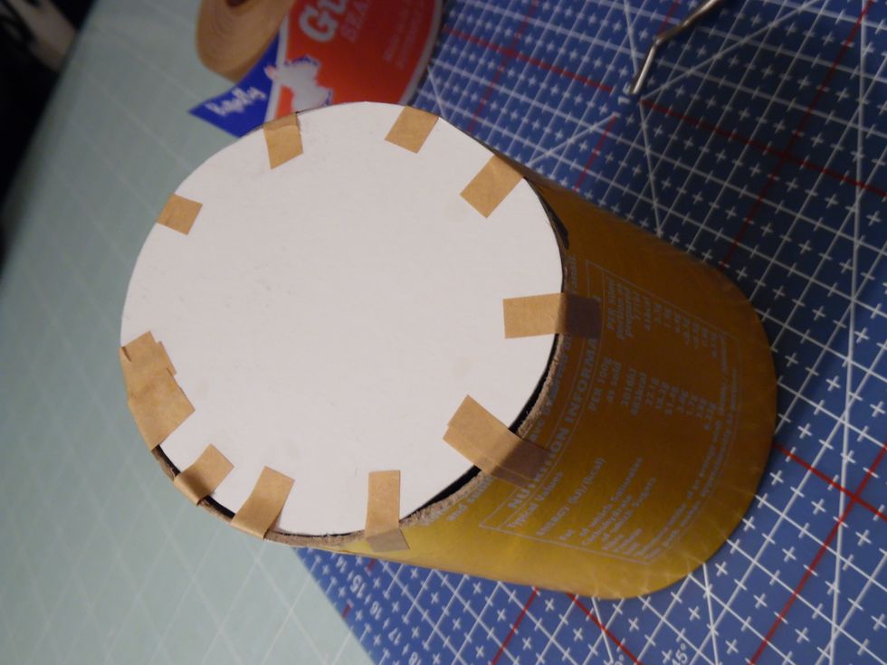 Work around the joint, building up even tacks with small pieces of Gumstrip to hold parts in position. For best results try not to over wet the Gumstrip.