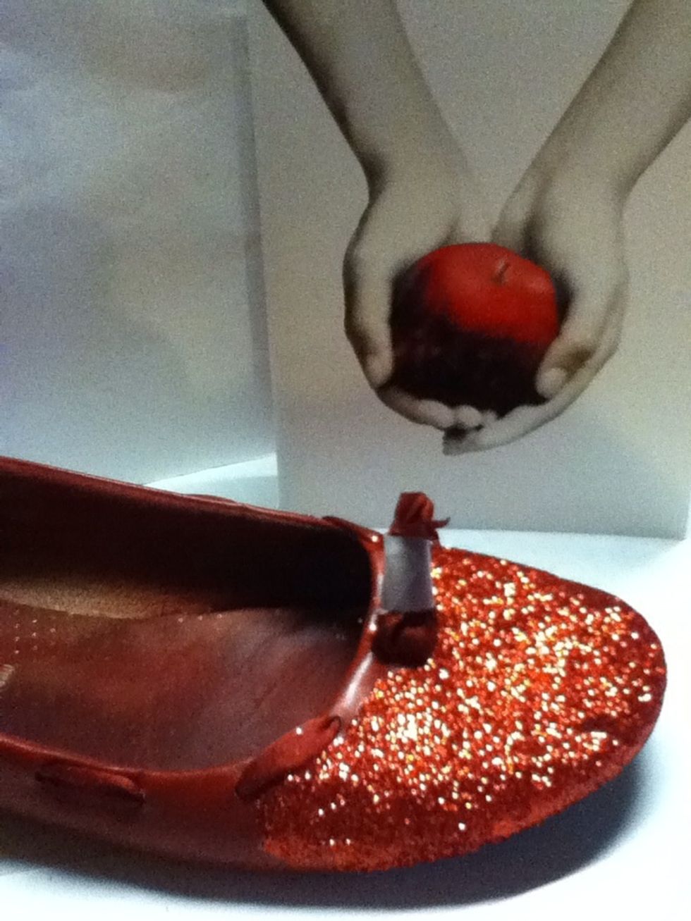 Work in patches or your glue will dry to fast.