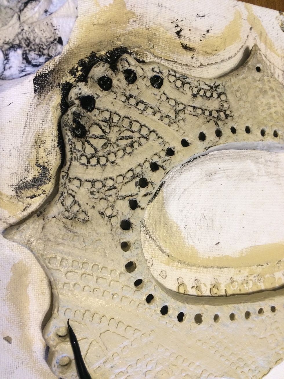 Work in small areas at a time.