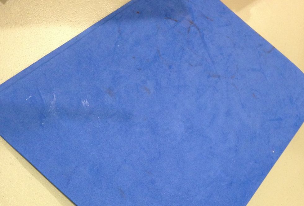 work on a double layer of craft foam when you begin embossing.