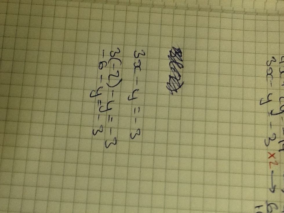 Work out the new equation