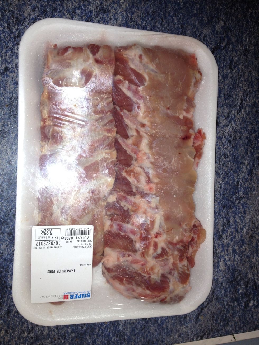 Works best with pork but can be use any ribs