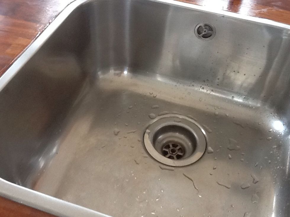 Works on sinks too (clean it conventionally first though)