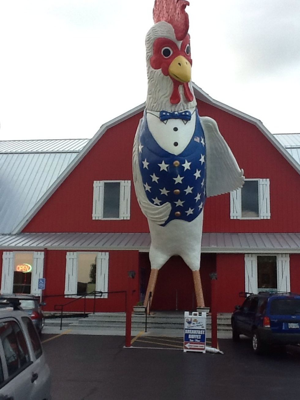 World's largest chicken in Branson, MO. This has nothing to do with taxes - just comic relief. Back to taxes.