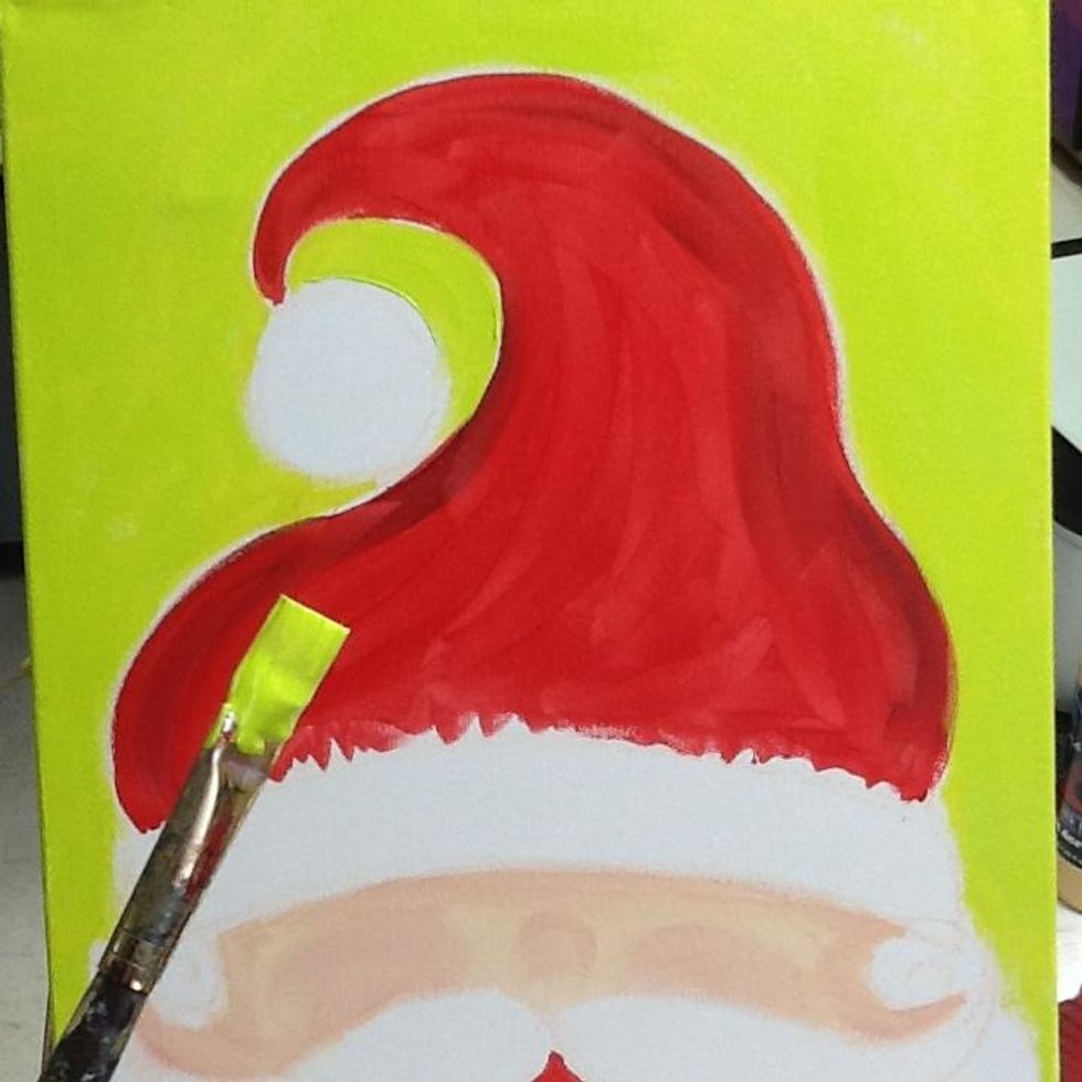 Wow, lime green, AKA, chartreuse. You can use any color you wish for the background. I went with green.