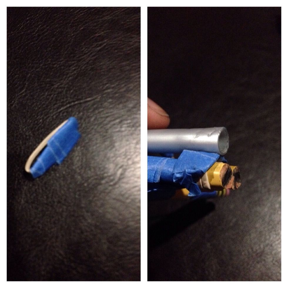 Wrap a rubber band under the barrel of the tube. You can also thickly wrap tape to go with it. It raises the barrel so it shoot higher and better.